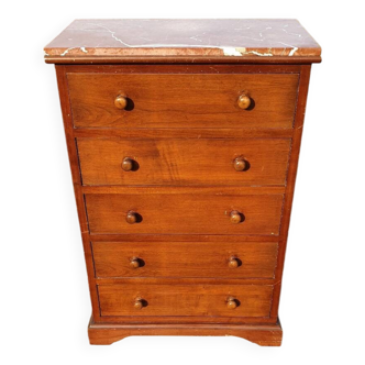 Victorian English Mahogany Chest of Drawers