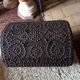Old chest wood and studded leather