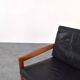Fauteuil lounge vintage en teck par Illum Wikkelsø pour Niels Eilersen, 1960.