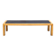 Bench in wood and leather by Salmistraro, Italy, 80s