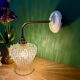Vintage glass tulip wall light
