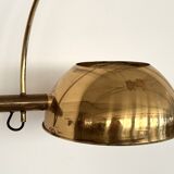 Lampe murale vintage à arc Florian Schulz XL BOCA en laiton, années 1970
