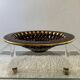 Large decorative openwork ceramic dish Vallauris 60s