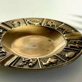 CENDRIER Signes du Zodiaque BRONZE Vintage