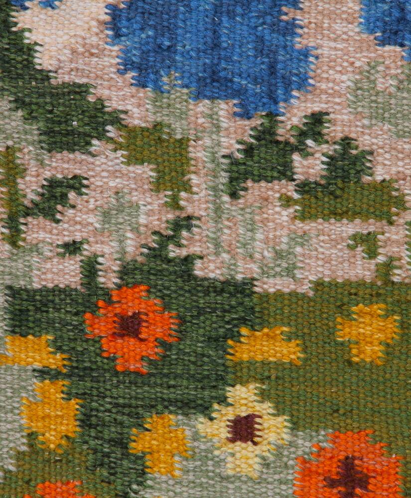 Rollakan rug by Swedish Alice Walleback, 1960