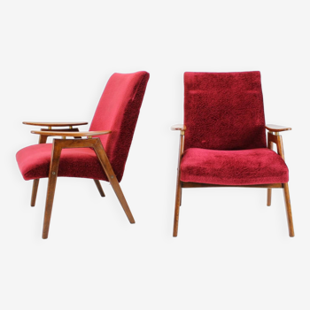 Set of Two Lounge Chair by Jaroslav Šmídek for Jitona, 1960s