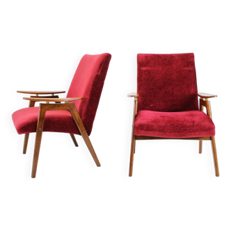 Set of Two Lounge Chair by Jaroslav Šmídek for Jitona, 1960s