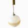 Vintage frosted glass pendant light