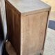 Vintage 5-drawer chest of drawers from the 1940s in raw oak.