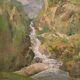 Italian signed landscape painting from 20th century