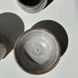 Meeting of three ceramic pieces: ice cup, small cup and small cup
