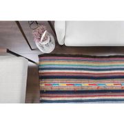 Vintage Turkish Oushak Handmade Wool Cotton Blue Kilim Area Rug 175x317