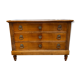Commode en massif style Louis XVI, 3 tiroirs