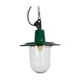 Green Enamel and Cast Iron Industrial Pendant Light, 1960s