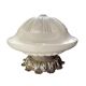 Art Deco ceiling lamp in white opaline