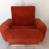70s corduroy space age armchair