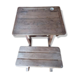 School table and inkwell