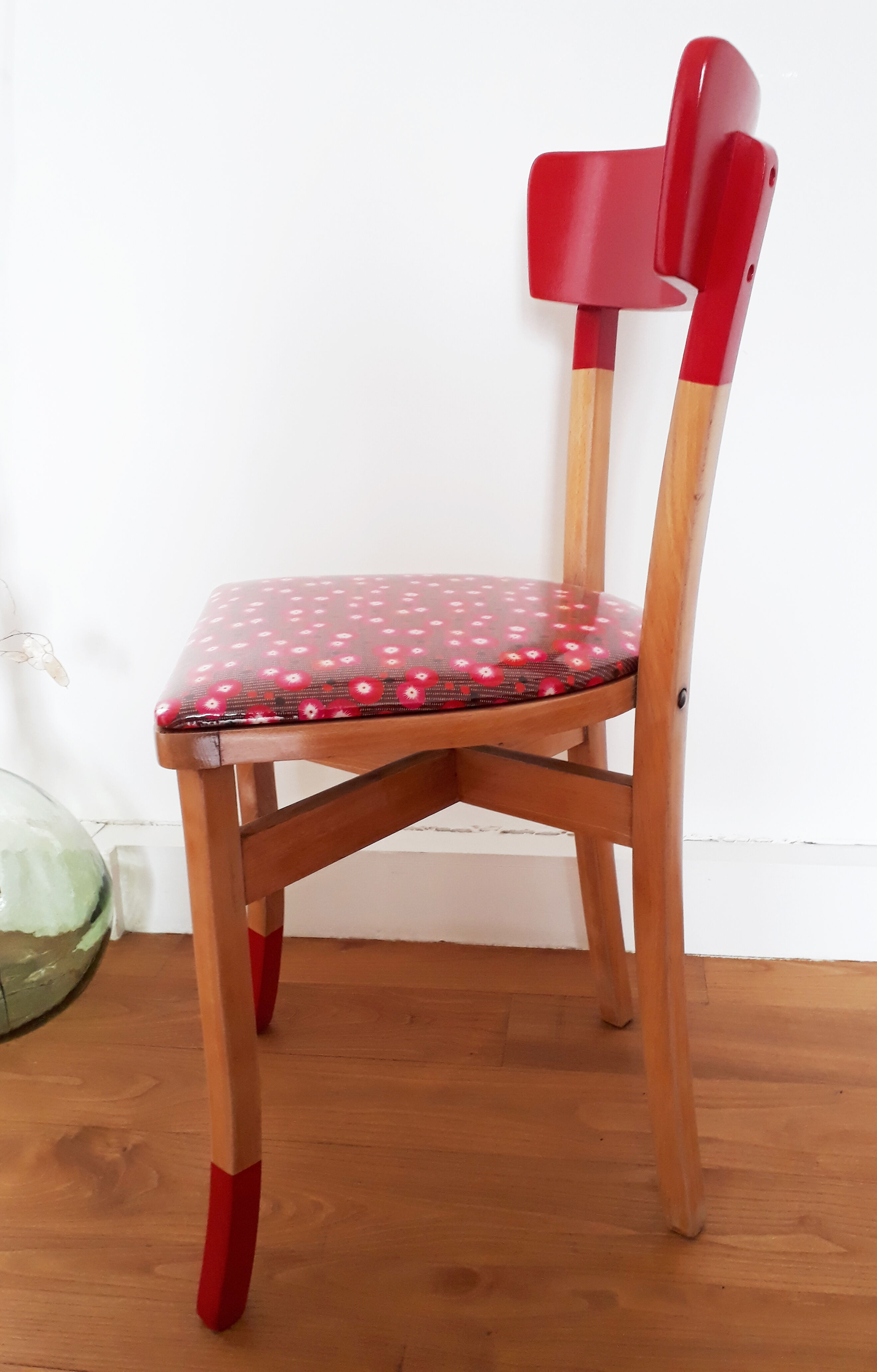 Chair bistro red vintage 30s