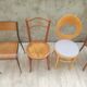 Lot de 6 chaises vintages depareillées