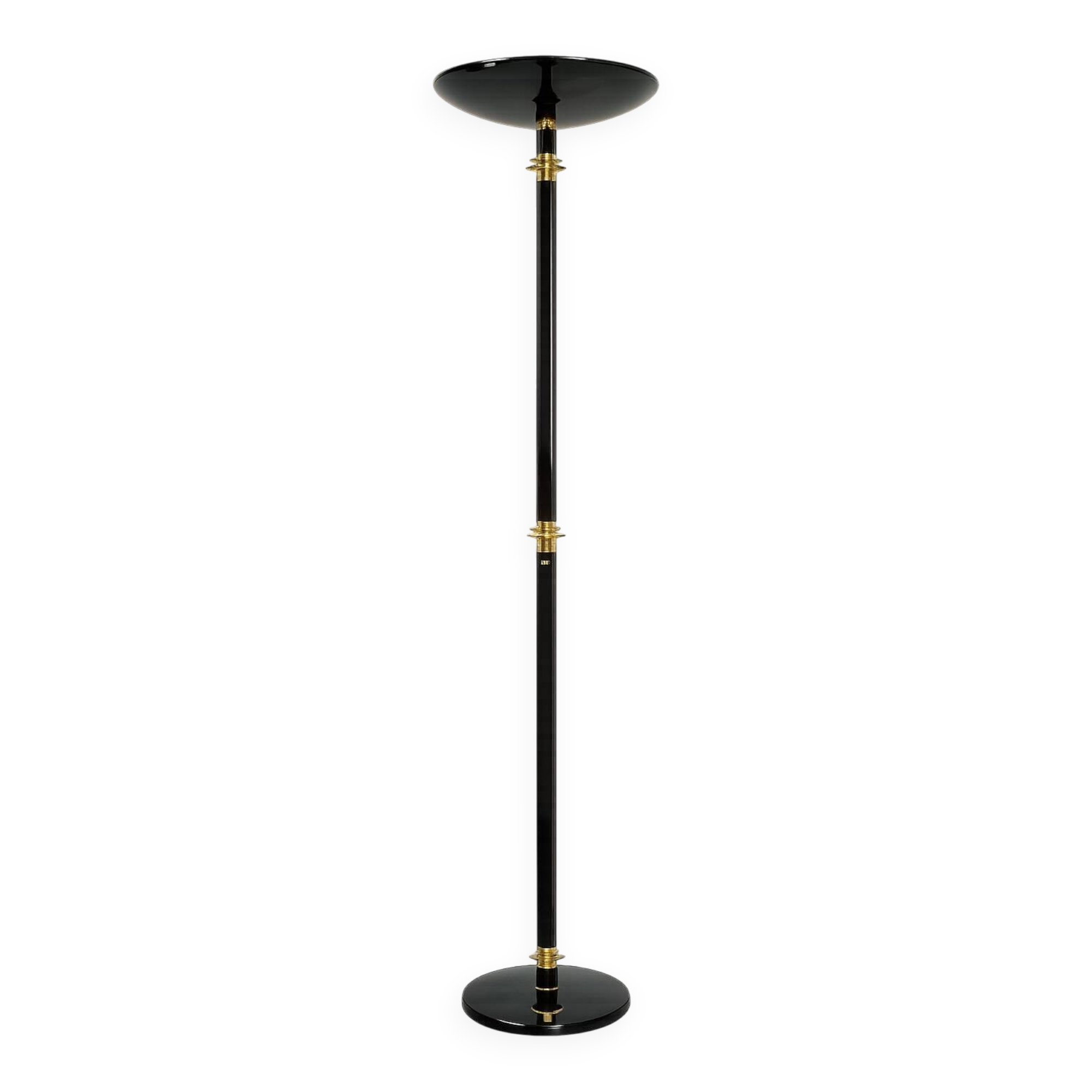 Modern floor lamp, 1980s, brass and metal – vintage