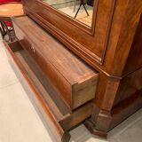 Old mahogany veneer cabinet