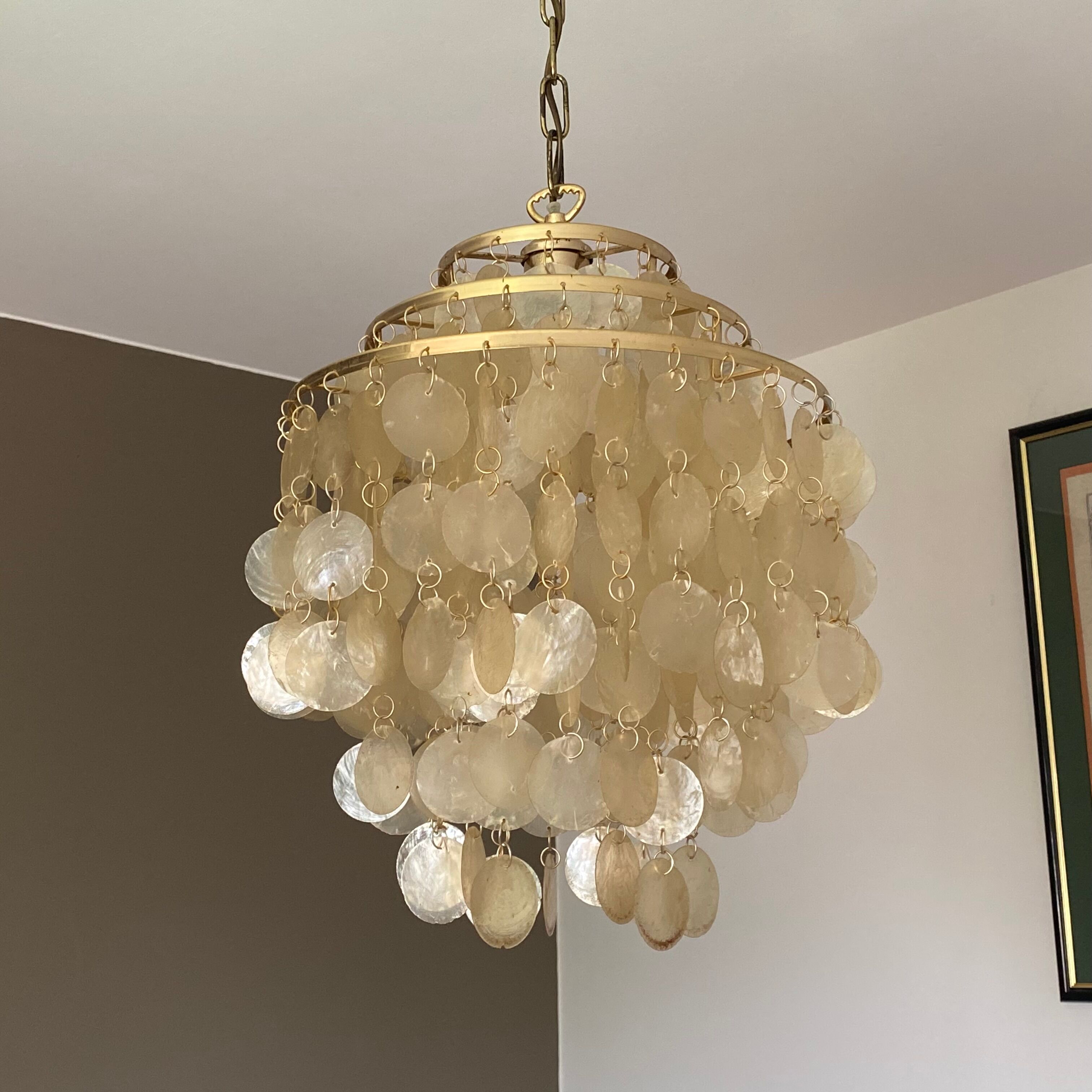 Suspension tamples of mother-of-pearl.1970.