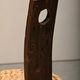 Fireplace Stool in Oak and Straw, France 1950s