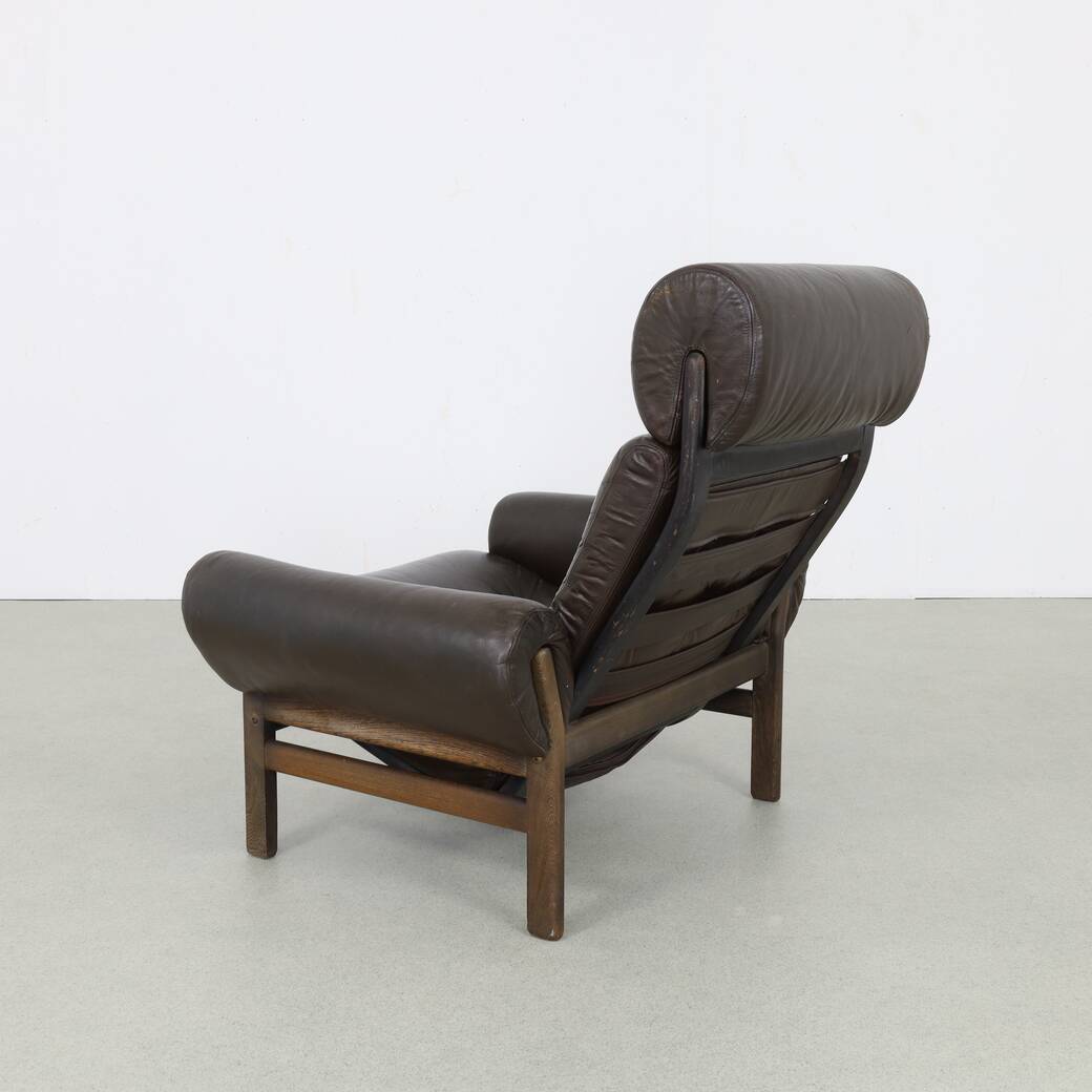 Fauteuil lounge en cuir par Coja, 1970s