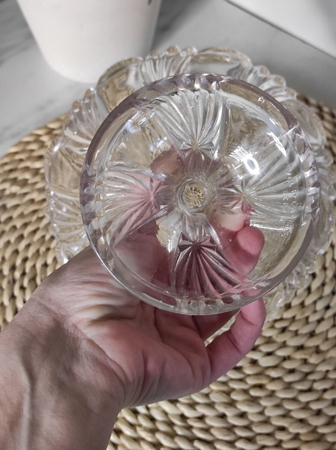 Old glass cup