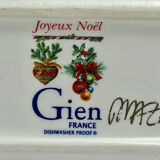 Ravier earthenware tray Gien Noel