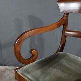 Armchair with Mahogany Crosses, Victorian period, England – 2nd part 19th century