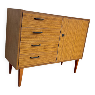 Enfilade buffet vintage Mobel en bois et formica - 1960