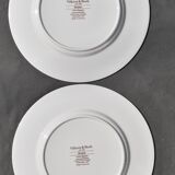 6 flat plates Villeroy & Boch basket model