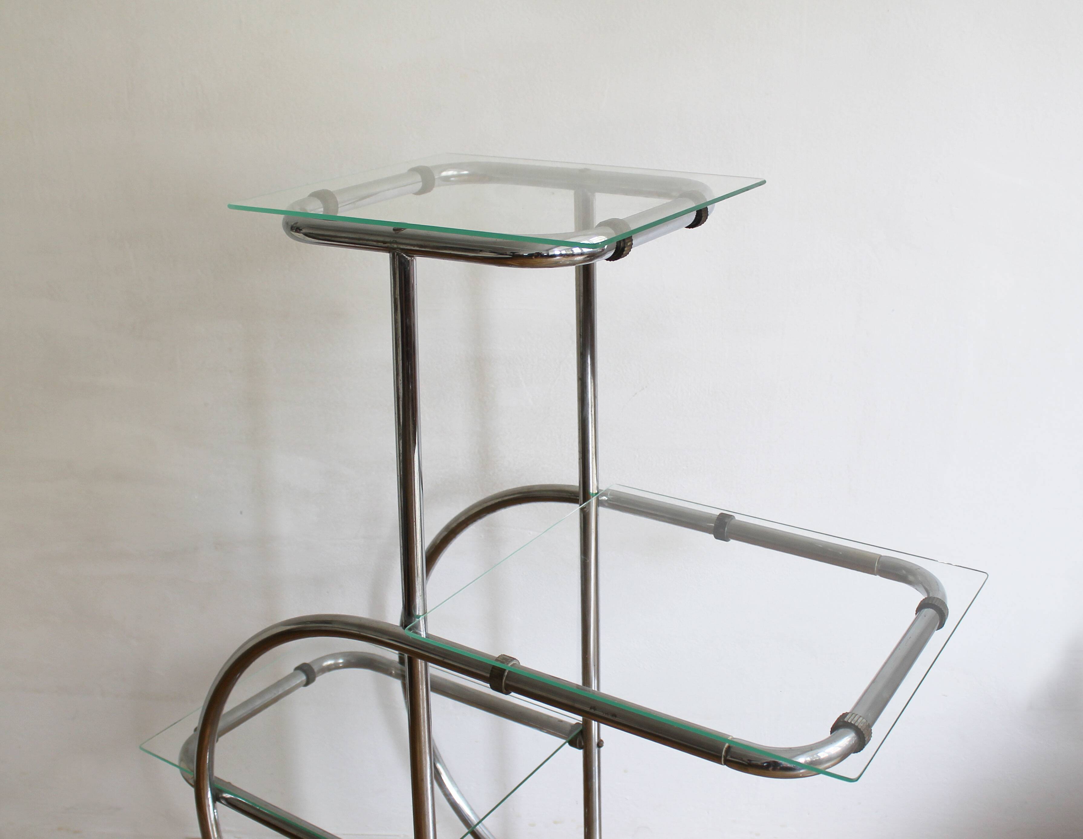 1930's Bauhaus Tubular Flower Stand