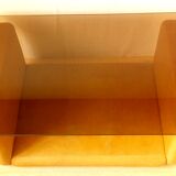 Coffee table in leather Roche Bobois years 70/80