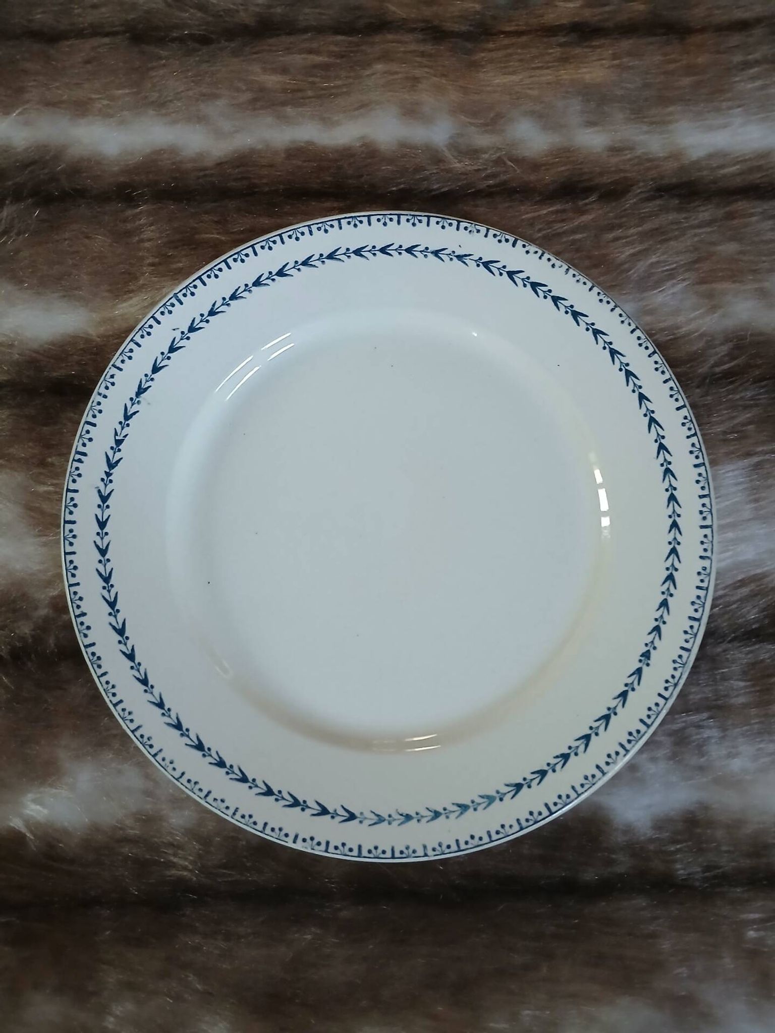 20 mismatched antique flat plates in ironstone