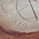 Antique hand carved signed folk art bowl 1930