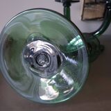 Pair of blown glass candlesticks
