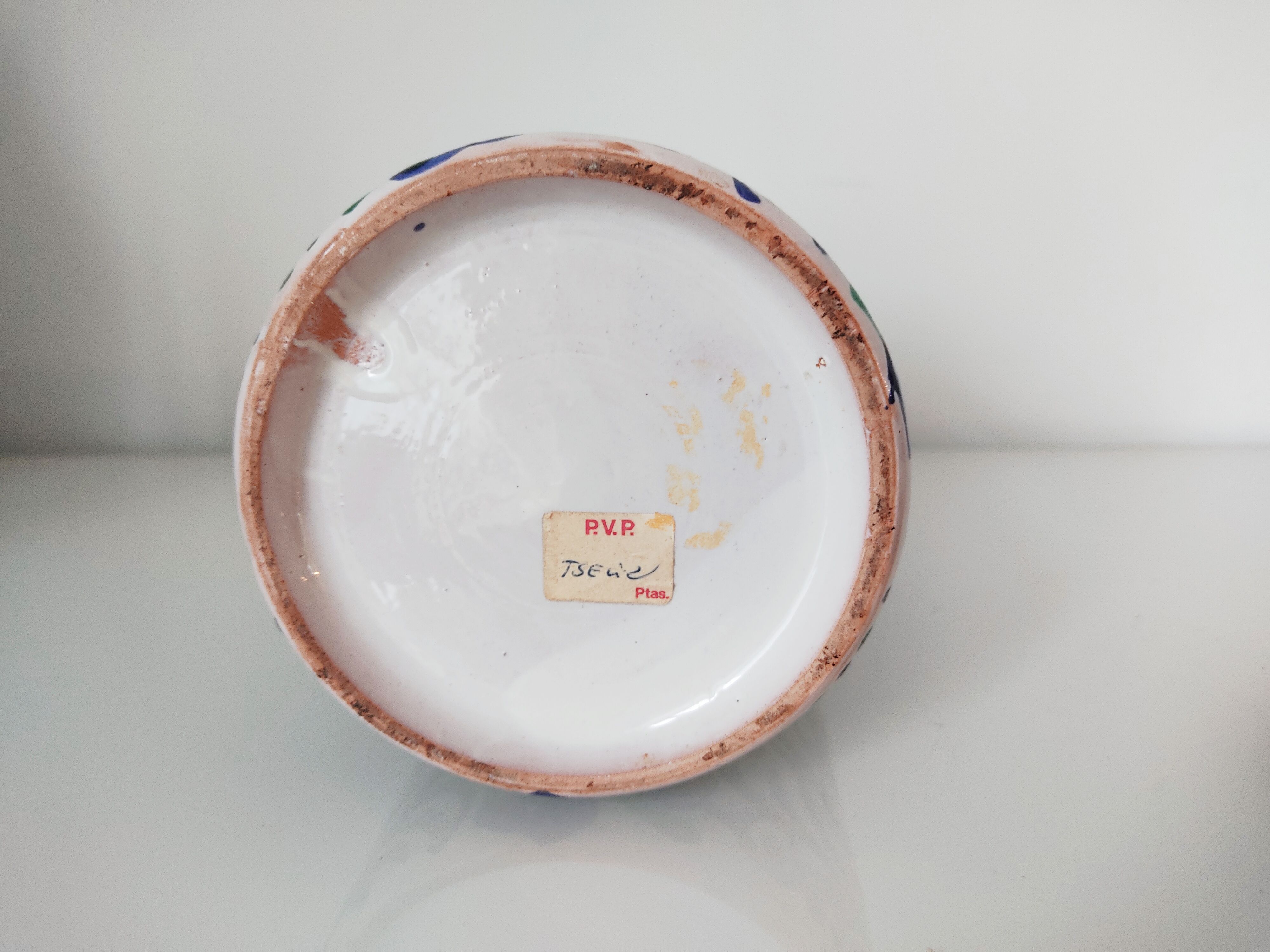 Oriental covered pot decoration flowers birds