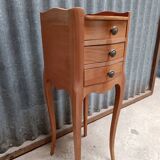 Solid wood bedside table