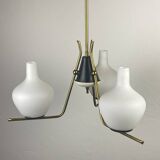 Modern Italian chandelier from the mid-century Stilnovo, 1950s.