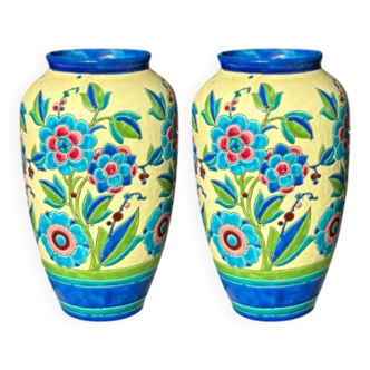 Pair of KERAMIS Vases - Art Deco