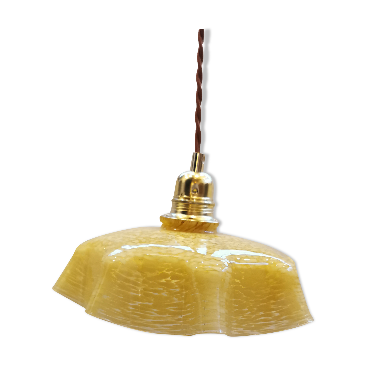 Suspension verre de clichy