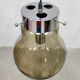 Vintage smoked glass pendant lamp hanging