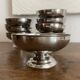Vintage stainless steel ice cream cups