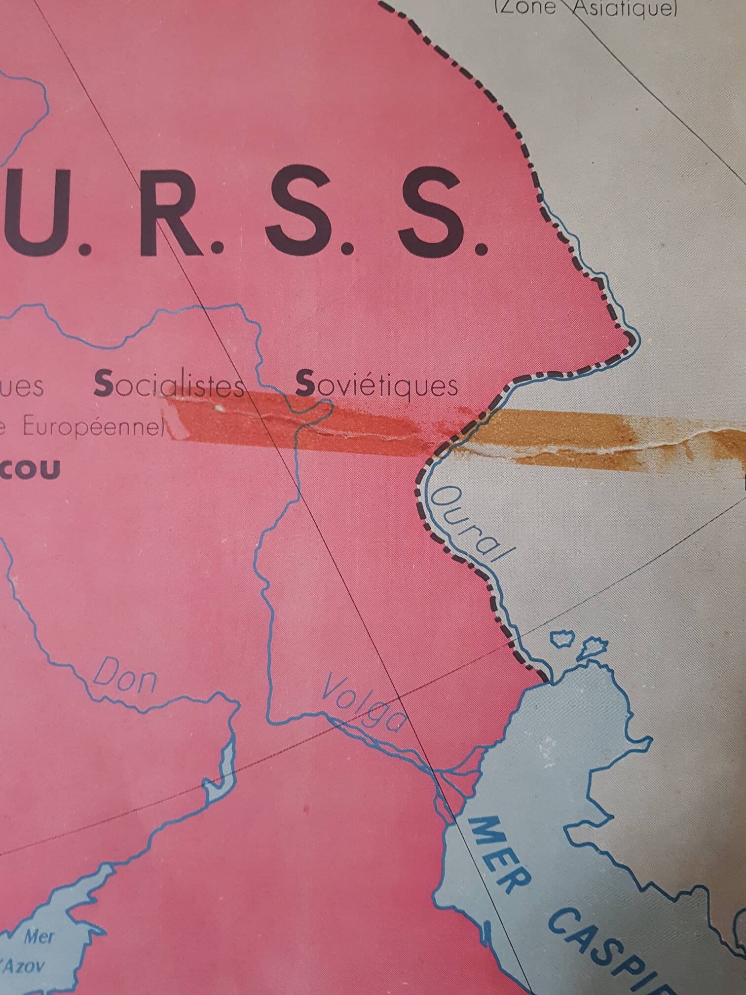Carte scolaire Etats Unis URSS