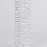 Large White Relief Op Art Porcelain Vase Rosenthal Germany, 1960s