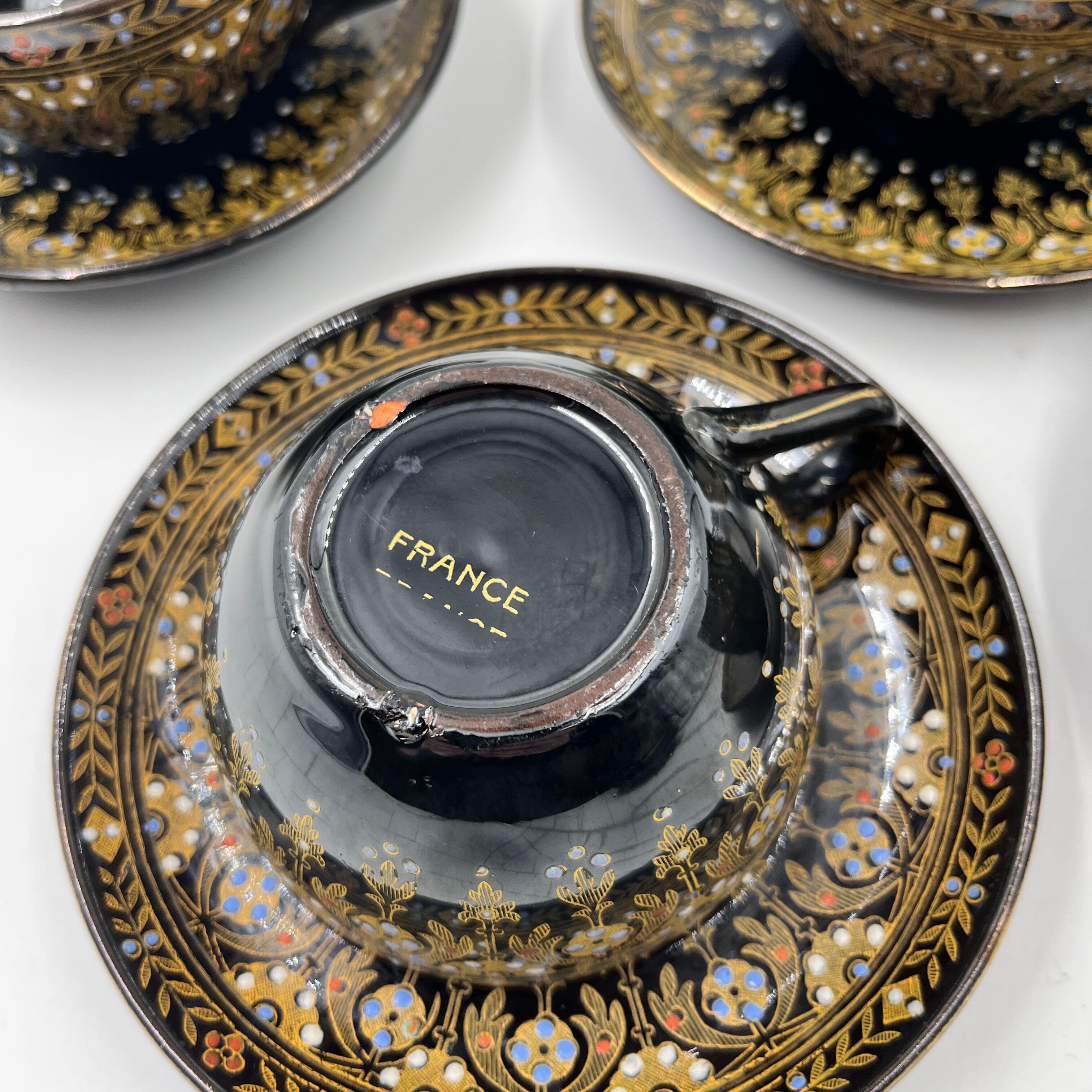 Tea service Sarreguemines Rockingham