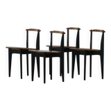 Set of 4 'Thema' chairs in pine by Yngve Ekström, Swedese, Modern Swedish, 1954