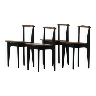 Set of 4 'Thema' chairs in pine by Yngve Ekström, Swedese, Modern Swedish, 1954